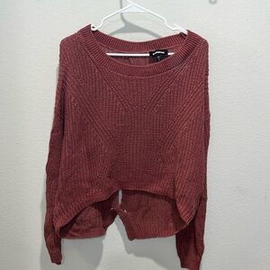 Express women’s slouch sweater cropped